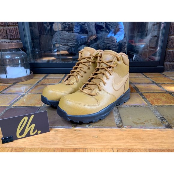Youth 5y Nike Manoa LTR “Wheat” Leather Boots BQ5372-700 - Picture 2 of 7